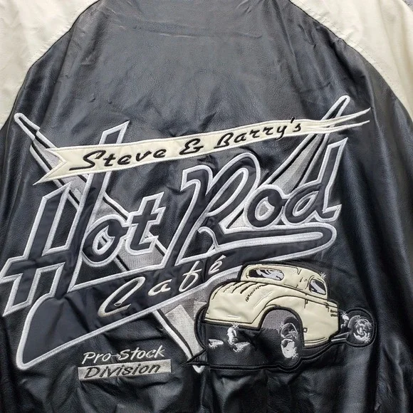 Steve & Barry's Bomber Varsity Jacket Men XL Multicolor Athletic Fit Snap Button - Picture 11 of 15